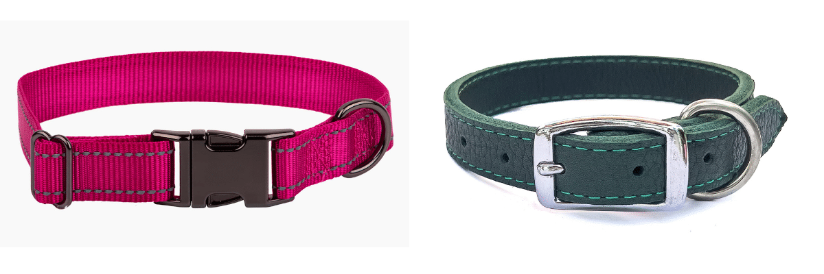 Two dog collars.